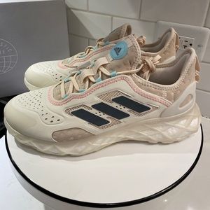 Adidas Web Boost Shoes Off White Cloud White Ecru Tint Men’s Size 9.5